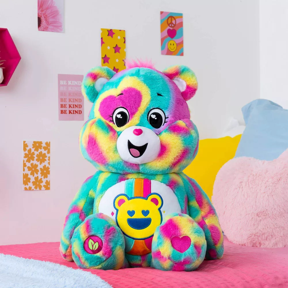 Care Bears Good Vibes Bear Jumbo Plush