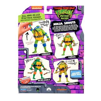 TMNT Ninja Turtles Mutant Mayhem - Michelangelo Shouts 6 Inch Action Figure Figurine