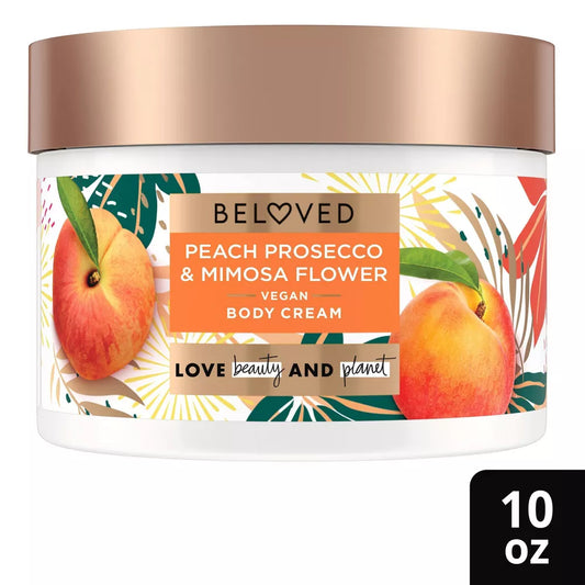 Love Beauty and Planet BELOVED Whipped Body Scrub Peach Prosecco & Mimosa Flower