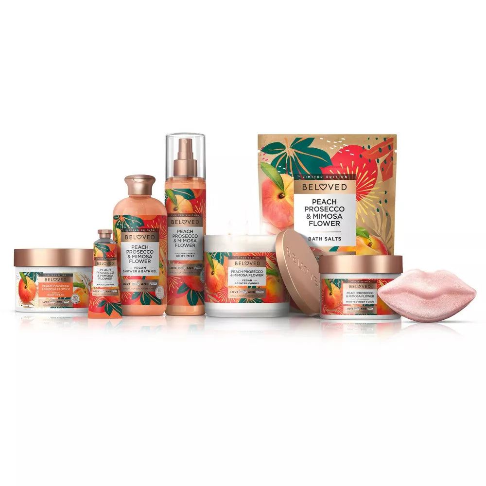 Love Beauty and Planet BELOVED Whipped Body Scrub Peach Prosecco & Mimosa Flower