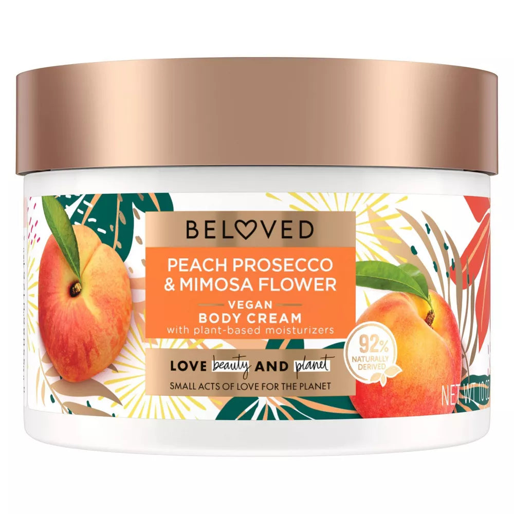 Love Beauty and Planet BELOVED Whipped Body Scrub Peach Prosecco & Mimosa Flower