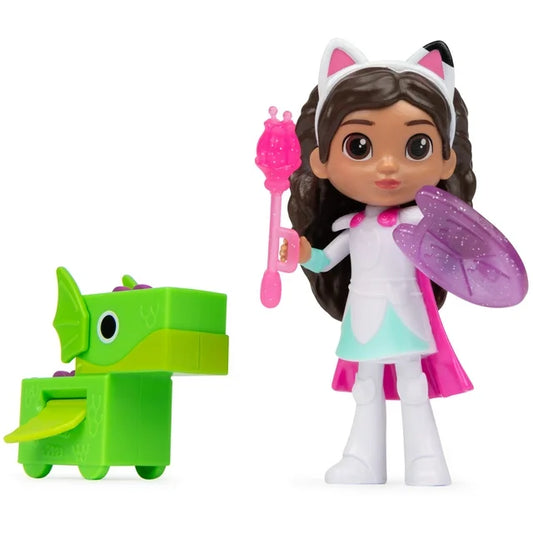 Gabby’s Dollhouse, Gabby the Brave and Dragon 3.4-inch Figure Set, for Ages 3 and up