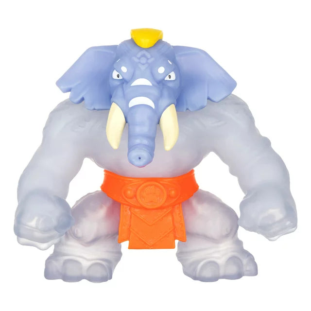 Heroes Of Goo Jit Zu Glow Shifters Hero, Super Crunchy Gigatusk Hero Ultra Rare Goo Filled Toy with a unique Glowing Goo Transformation and Water Blast Attack.