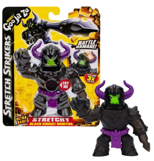 Heroes of Goo Jit Zu Stretch Strikers Black Knight Orbitox Action Figure (Ultra Rare! Stretchy!)