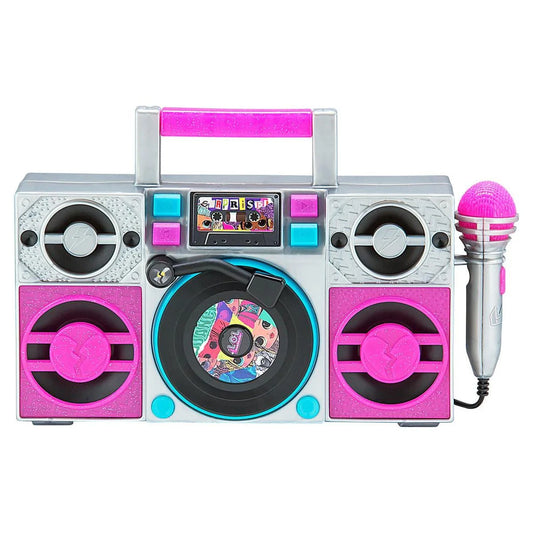 L.O.L Surprise! REMIX Bluetooth MP3 Boombox with Microphone, Pink, LL-115