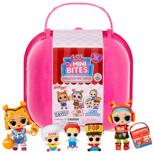 LOL Surprise Loves Mini Sweets S3 Deluxe Kellogg's 4 Dolls, Accessories, Limited Edition, Candy Cereal Theme, Collectible, Girls Gift Age 4+