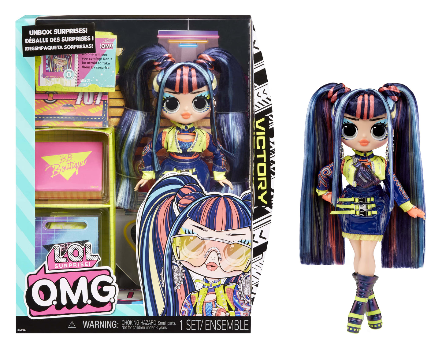 LOL Surprise OMG Victory Fashion Doll with Multiple Surprises and Accessories, Kids Toy Gift Ages 4+