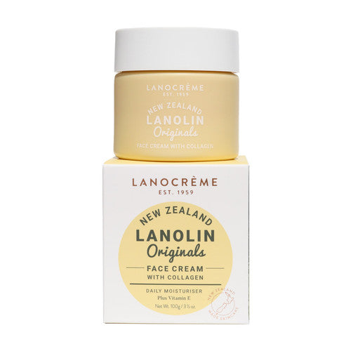 Lanocreme Lanolin Originals Face Cream with Collagen 100g / 3.5 oz