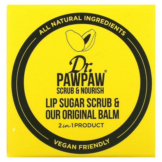 Lip Sugar Scrub & Original Balm, 0.55 fl oz (16 g), Dr. PAWPAW