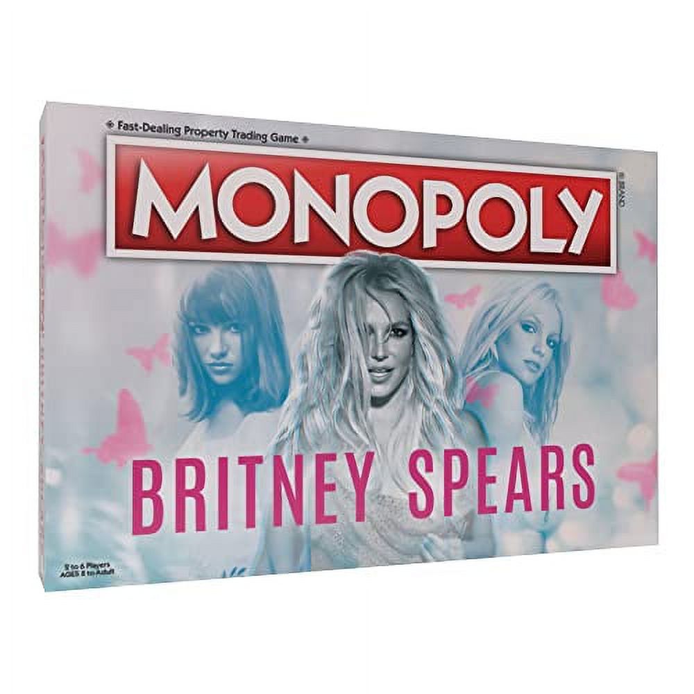 Monopoly: Britney Spears | Collector?s Edition Celebrating Britney Spears? Music | Collectible Classic Monopoly Game with Custom Game Board & Artwork |