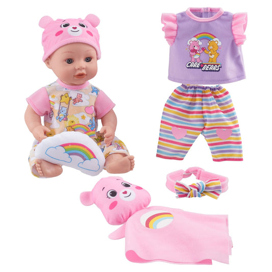 My Sweet Love Care Bears 12.5 inch Baby Doll Play Set, Light Skin Tone, Gray Eyes