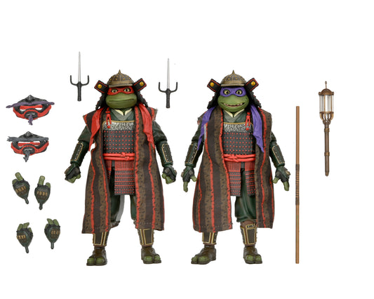 Teenage Mutant Ninja Turtles 3 (Movie) - Turtles in Time - 7" Scale Action Figures - Donatello & Raphael 2 Pack