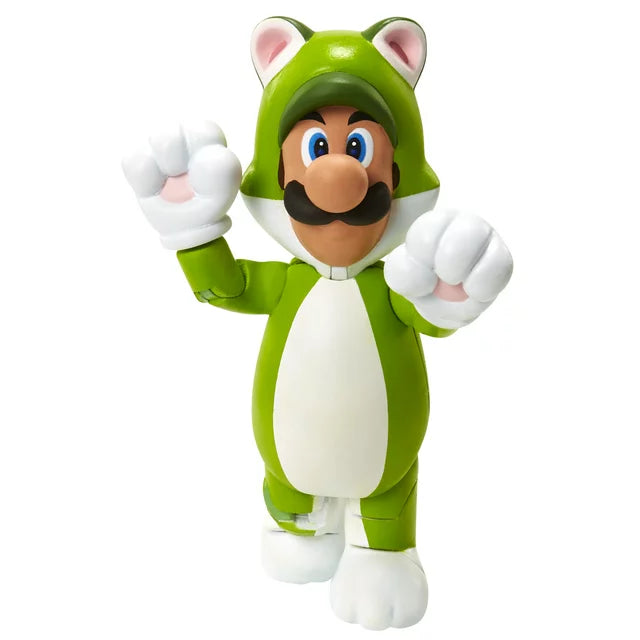 Nintendo Super Mario - Cat Luigi with Super Bell 4" Figure