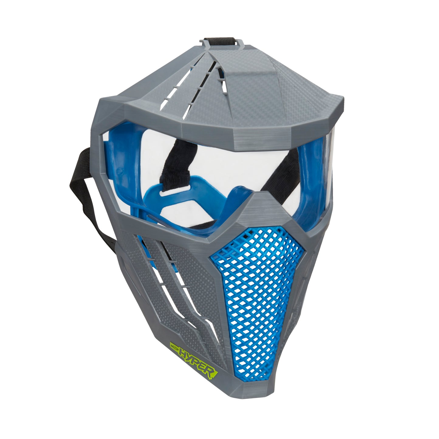 Nerf Hyper Face Mask, Breathable Design, Adjustable Head Strap, Blue Team Color