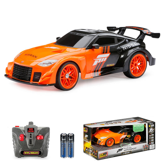 New Bright (1:16) Forza Nissan Z Battery Remote Control Sports Car, Orange 942U-5 Child