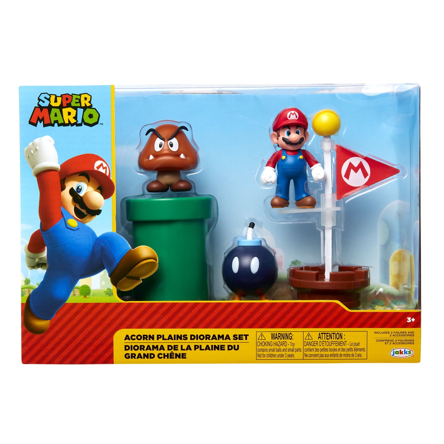 Nintendo 2.5" Acorn Plains Diorama Set