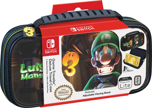 Nintendo Switch Lite Game Traveler Deluxe Luigis Mansion 3 Travel Case, R.D.S Industries, 663293111299