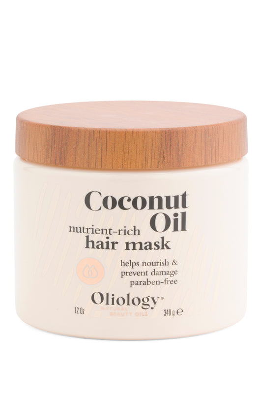 Oliology Coconut Oil Hair Mask - Helps Repair & Prevent Damage 12oz