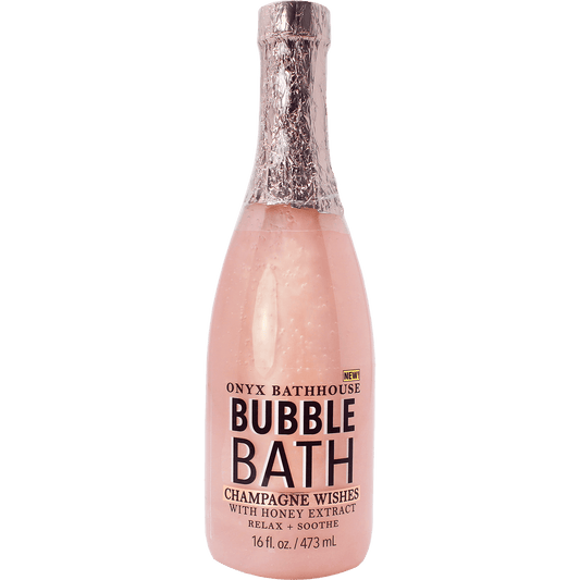 Onyx Brands Bathhouse Champagne Wishes Bubble Bath - Honey And Pear, 16 Oz. Bottle