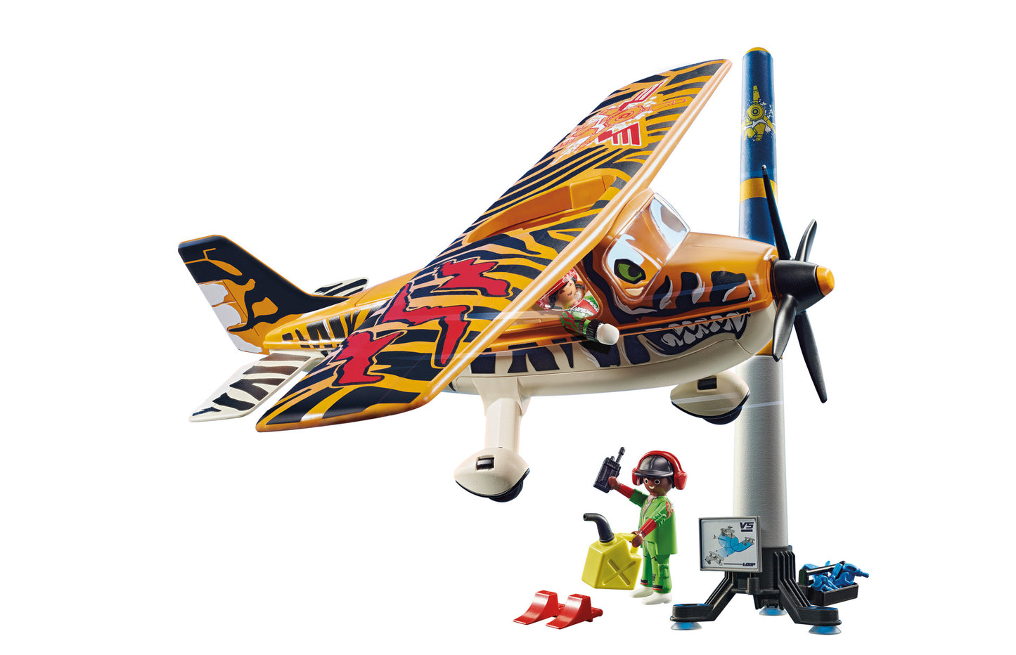 PLAYMOBIL Air Stunt Show Tiger Propeller Plane