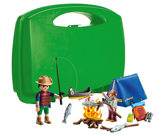 PLaymobil Camping Adventure Carry Case - Action Figure Set Children Ages 4+