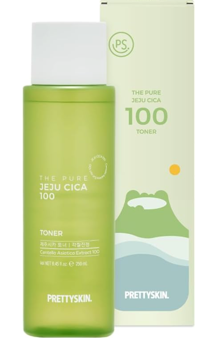 PS.PRETTYSKIN The Pure Jeju CICA 100 Centella Asiatica Extract Facial Toner 250ml(8.45fl.oz.)