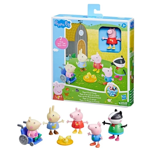 Peppa Pig, Peppa's Farm Friends 7-Piece Playset