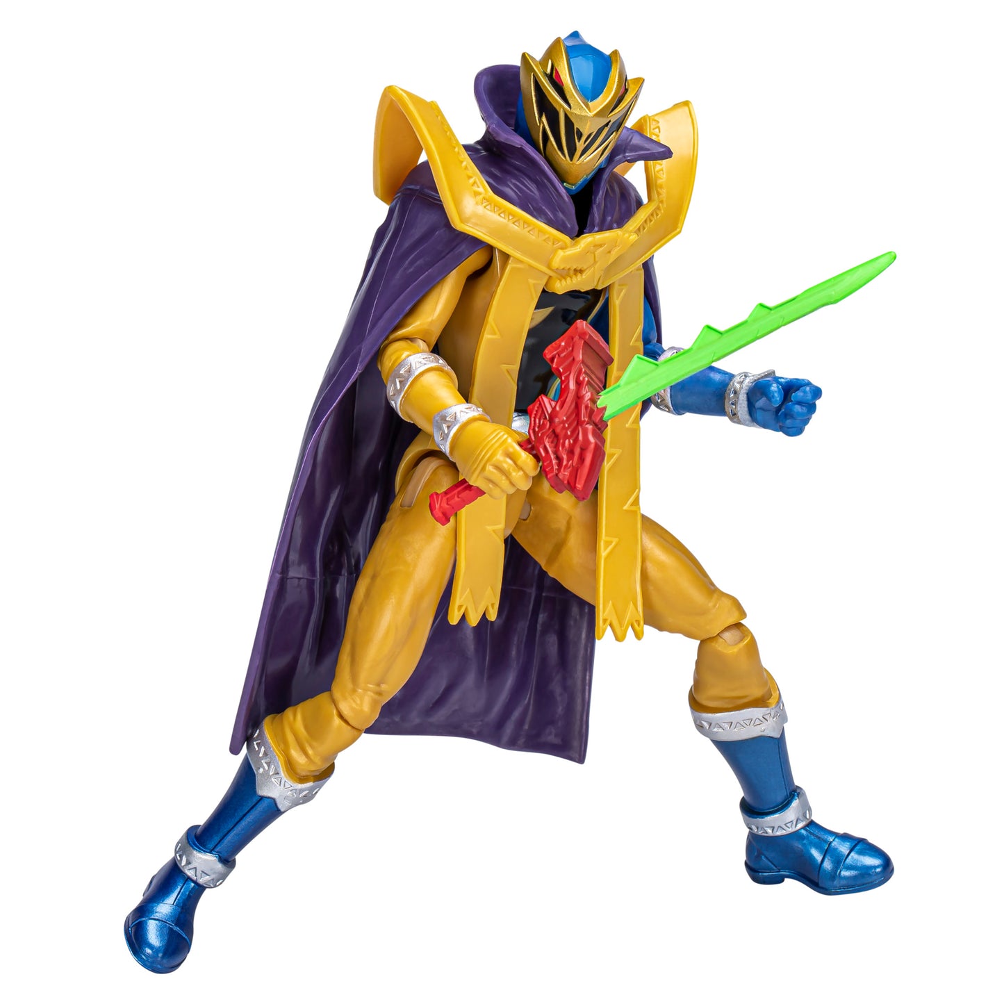 Power Rangers Dino Fury Gold Ranger Dino Master Mode, 6-Inch Power Rangers Action Figure