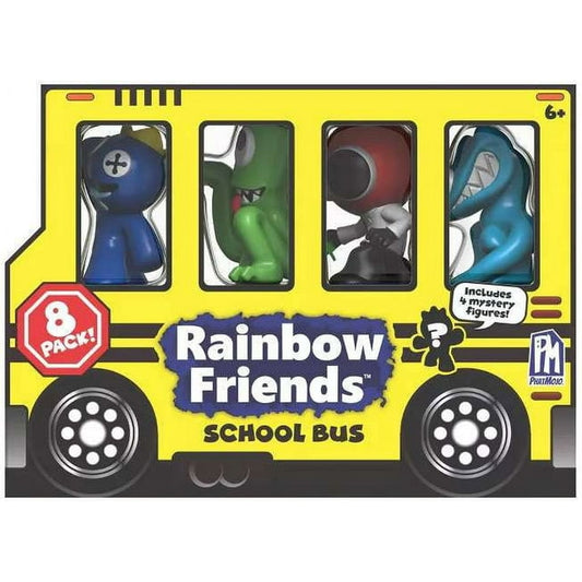 Rainbow Friends Series 2 School Bus Figure 8-Pack (4 Mystery Figures!)