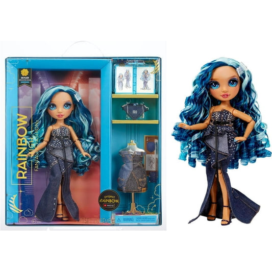 Rainbow High Fantastic Fashion Skyler Bradshaw - Blue 11” Fashion Doll and Playset with 2 Complete Doll Outfits, and Fashion Play Accessories, Great Gift for Kids 4-12