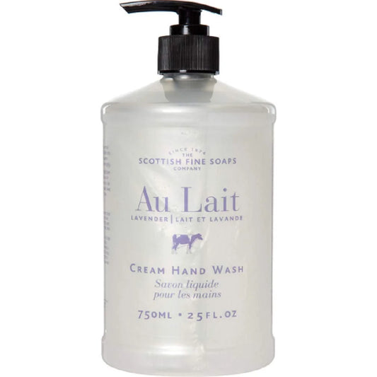 Scottish Fine Soaps Au Lait Lavender Cream Hand Wash 25 FL. OZ/ 750 mL