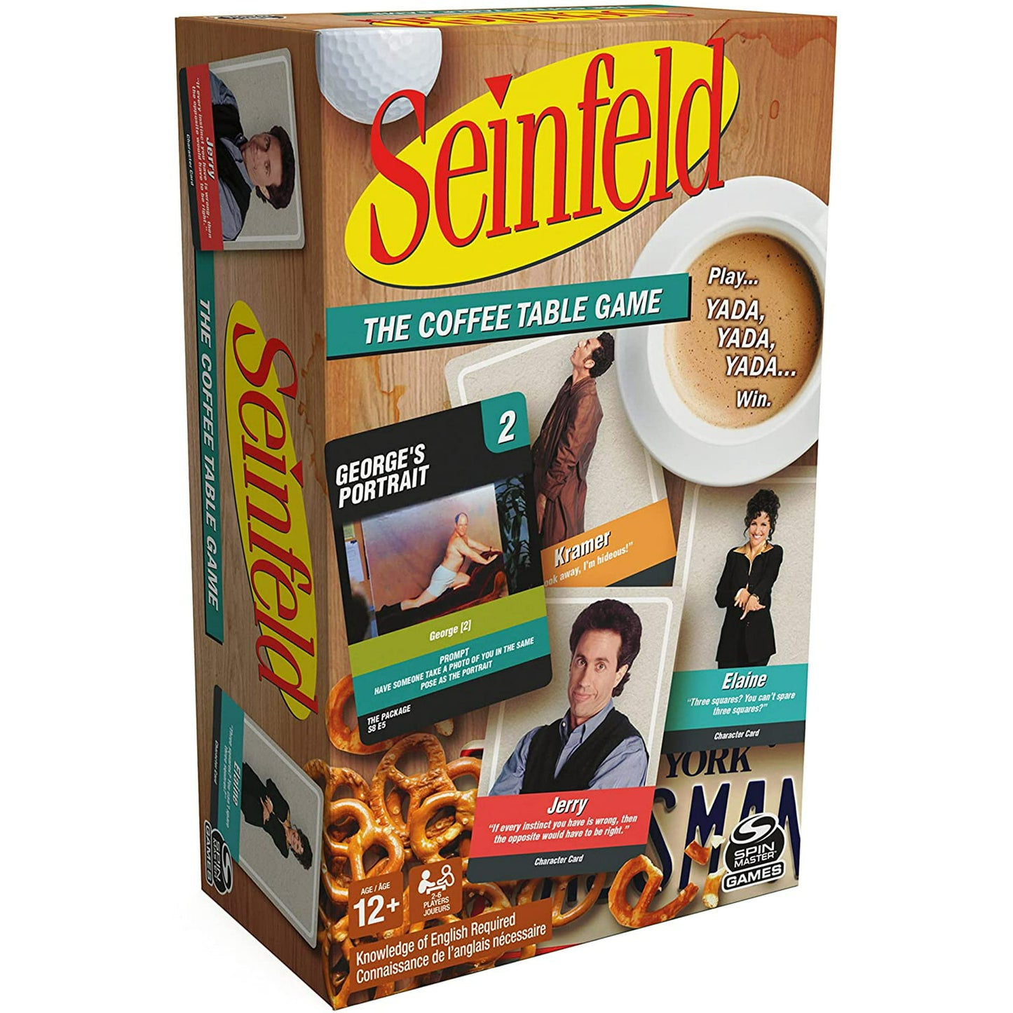 Seinfeld TV Show, The Coffee Table Board Game, Fun and Hilarious Adult Party Game for Ages 12 and up