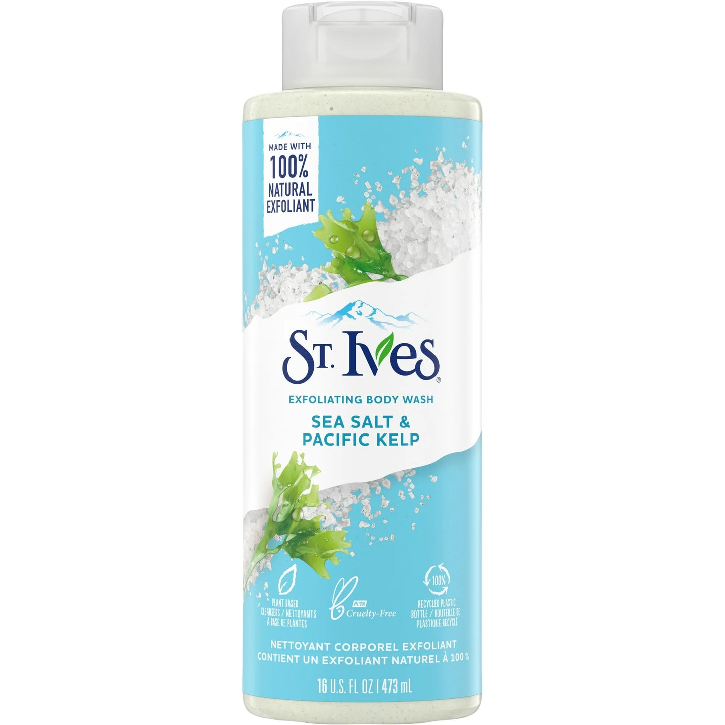 St. Ives Exfoliating Body Wash, Sea Salt & Pacific Kelp, 16 oz