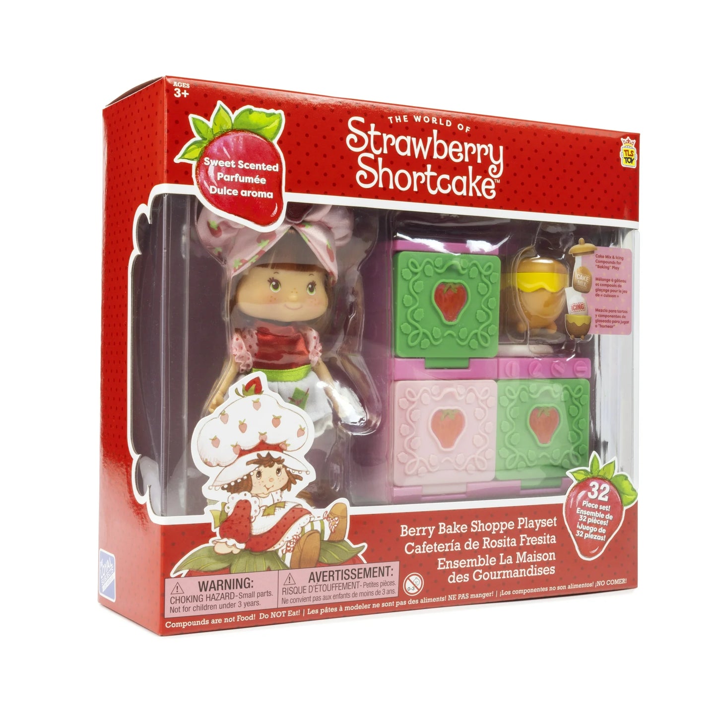 Strawberry Shortcake Poseable Doll & Berry Bake Shoppe Playset with Oven, Children Ages 3+