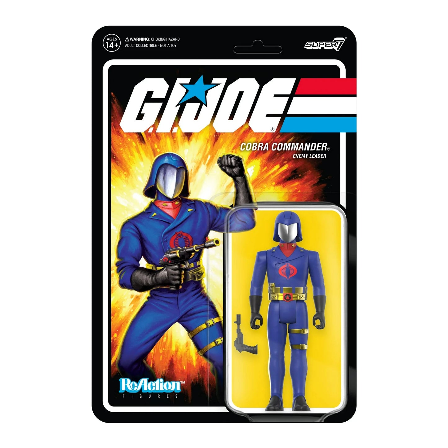 Super7 G.I. Joe Collectible Teen Cobra Commander Action Figures, Plastic, 5.95" x 1.25"