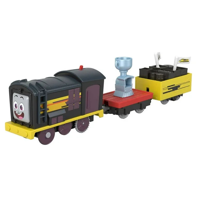 Thomas & Friends Deliver the Win Diesel Motorized Toy Train with Cargo Car & Sodor Cup, 3 Pieces