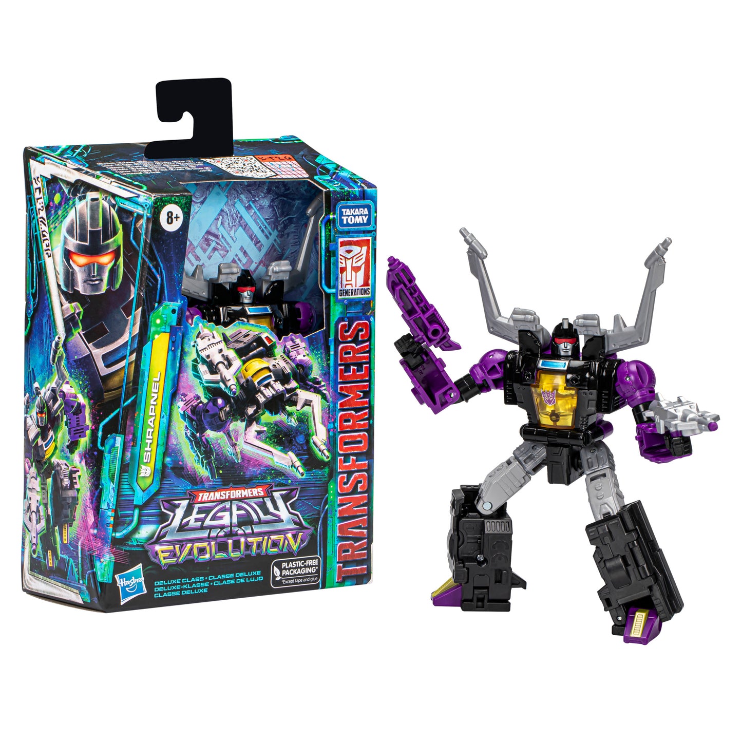 Transformers Legacy Evolution Deluxe Shrapnel Converting Action Figure (5.5”)