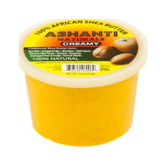 Unrefined African Soft & Creamy Yellow Shea Butter - 15 oz.