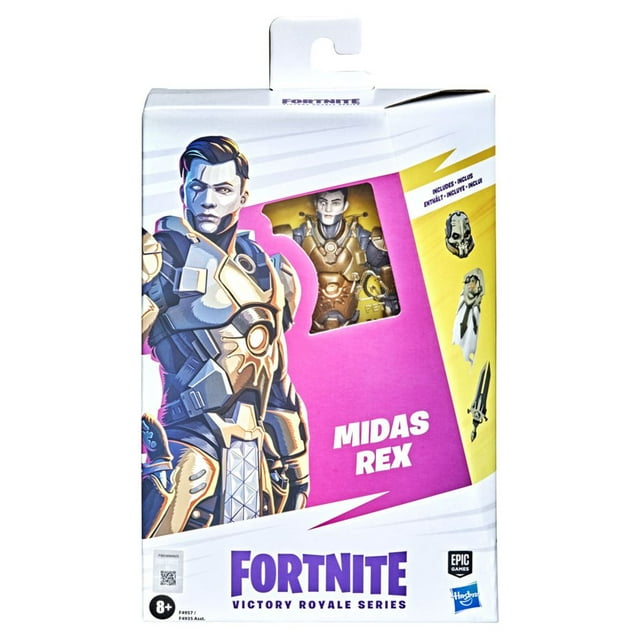 Hasbro Fortnite Victory Royale Series Midas Rex Collectible Action Figure with Accessories - Ages 8 and Up, 6-inch