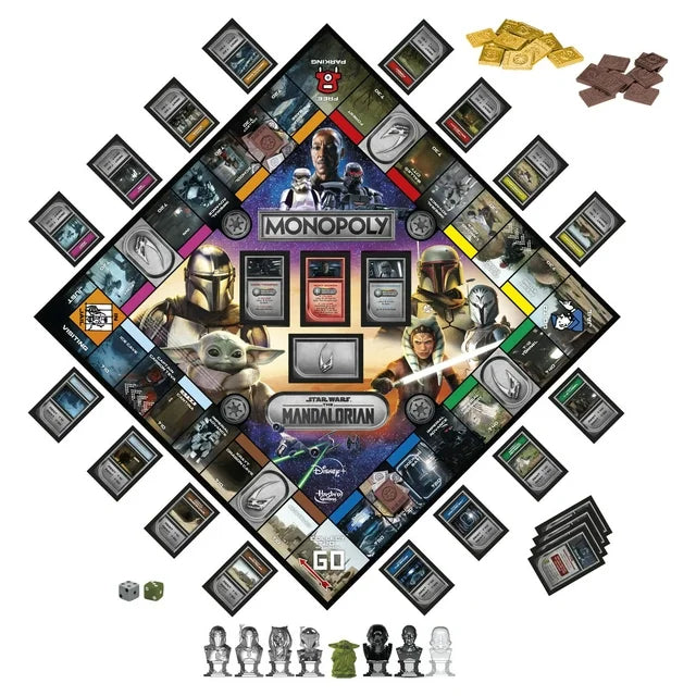 Monopoly: Star Wars The Mandalorian Edition Board Game  Protect Grogu From Imperial Enemies