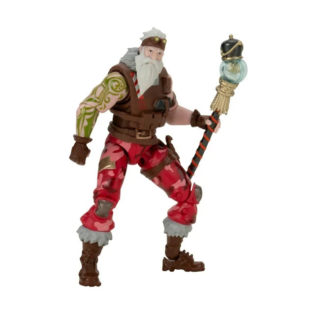 Fortnite Sgt. Winter Solo Mode - 4 inch Articulated Figure with Snow Globe Accessory and Code for Bonus Virtual Item