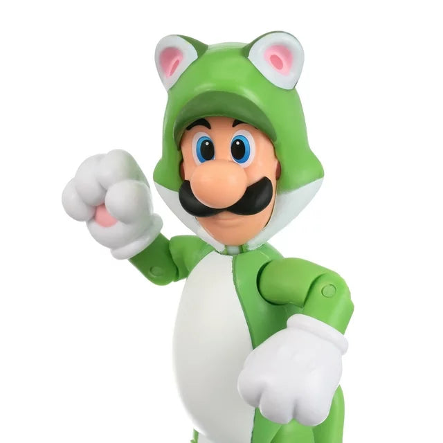 Nintendo Super Mario - Cat Luigi with Super Bell 4" Figure