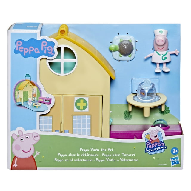 Peppa Pig Peppa’s Adventures Peppa Visits the Vet Fun Preschool Playset