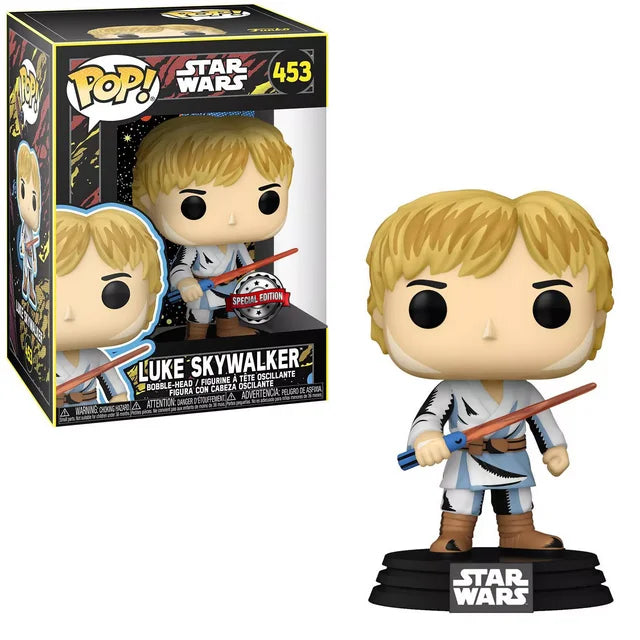 Funko Pop! Star Wars Retro Luke Skywalker #453 Exclusive + Protector