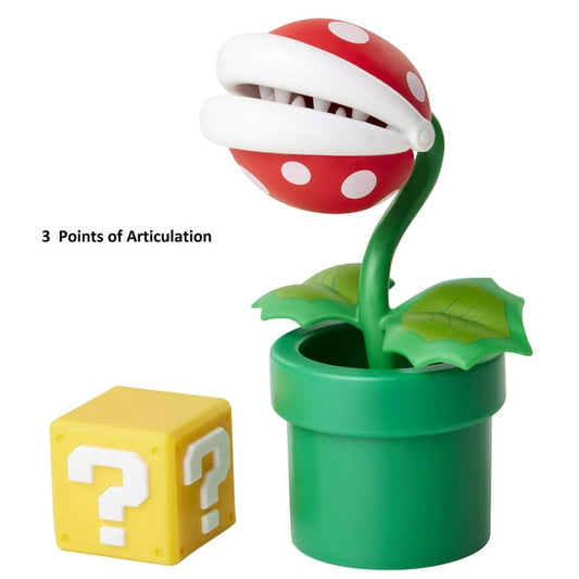 SUPER MARIO 4INCH Piranha Plant with Coin