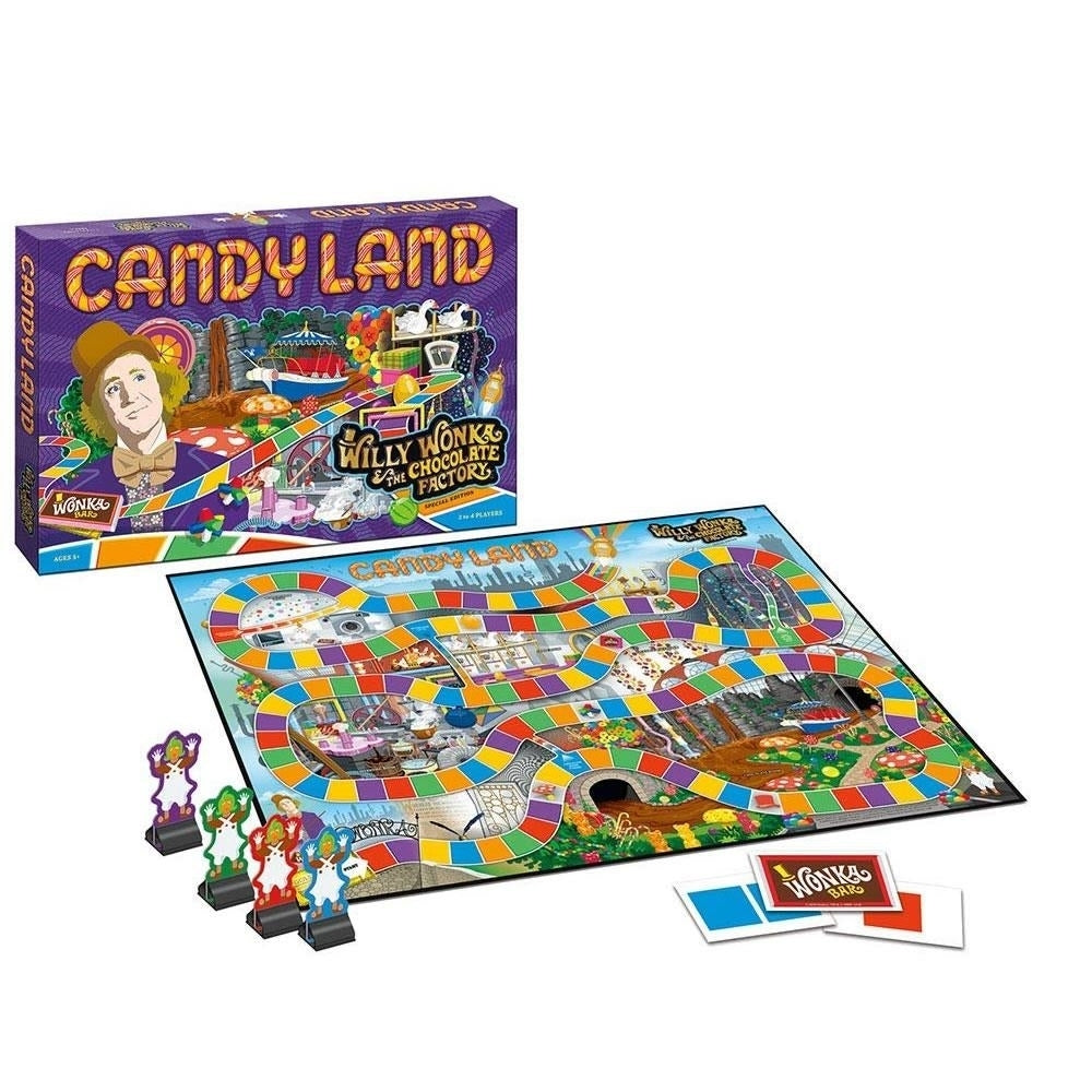 Candyland Willy Wonka and The Chocolate Factory Special Edition Game USAopoly