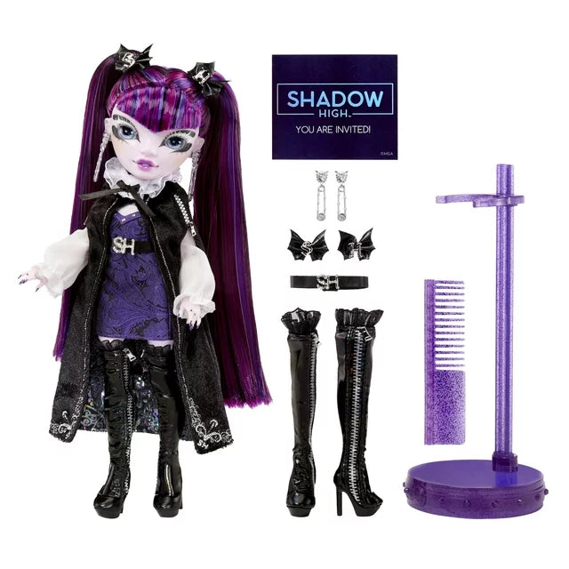 Rainbow Vision COSTUME BALL Shadow High ? Demi Batista (Purple) Fashion Doll. 11 inch Bat themed Costume and Accessories. Toys for Kids, Great Gift for Kids 6-12 Years Old & Collectors