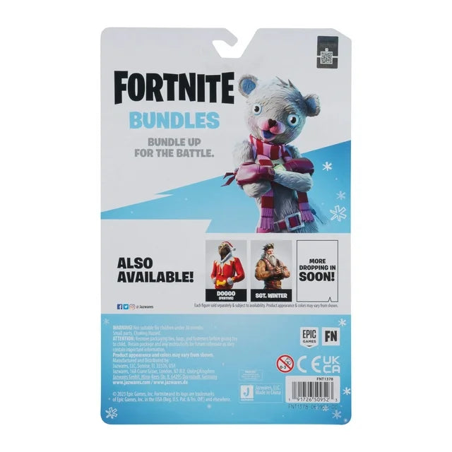 Fortnite Bundles Solo Mode - 4 inch Articulated Figure with Snuggle Swiper Accessory and Code for Bonus Virtual Item