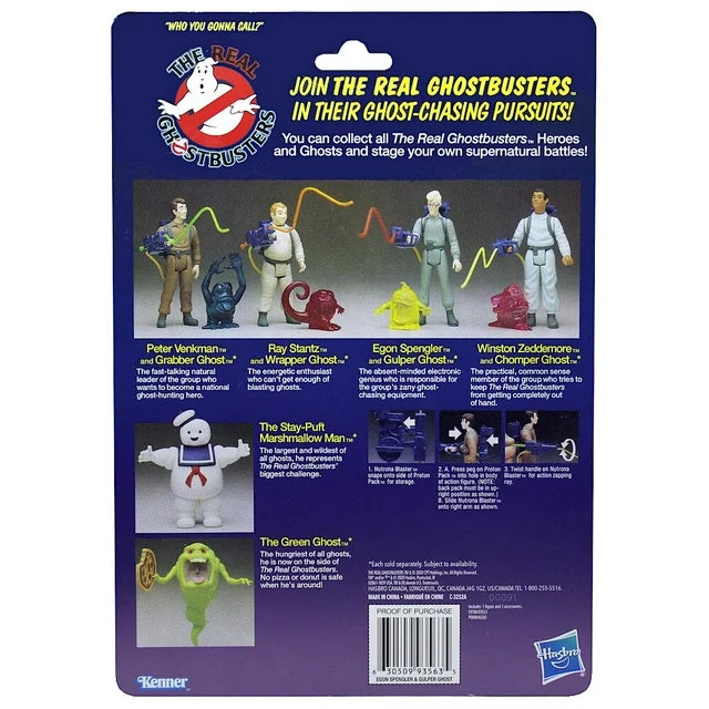 Ghostbusters: Kenner Classics Egon Spengler and Gulper Ghost Retro Kids Toy Action Figure for Boys and Girls Ages 4 and Up (5”)