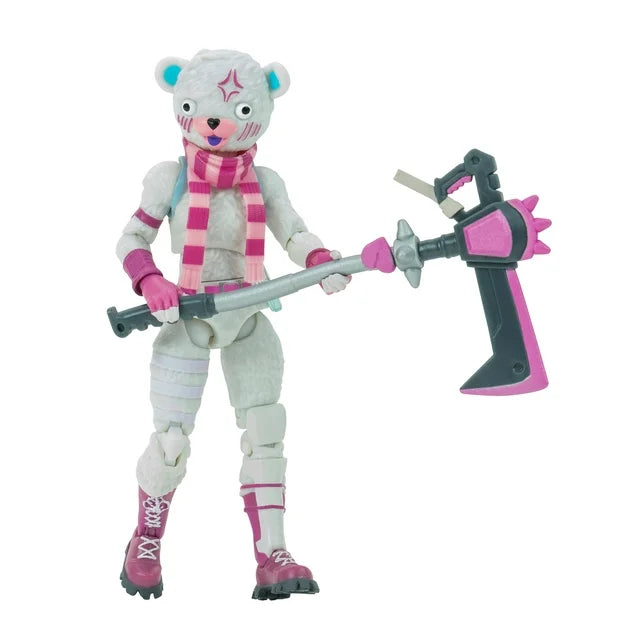 Fortnite Bundles Solo Mode - 4 inch Articulated Figure with Snuggle Swiper Accessory and Code for Bonus Virtual Item